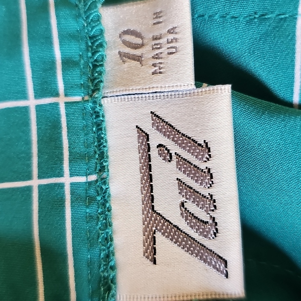 Tail VintageTeal Checkered Mini‎ Tennis Skirt By Tail Size 10. USA. - Picture 6 of 6